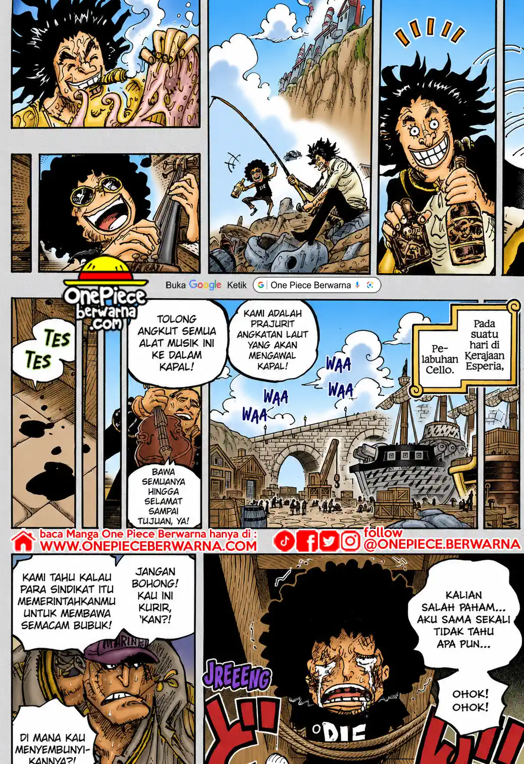 One Piece berwarna 1184 1185 1186 bahasa indonesia